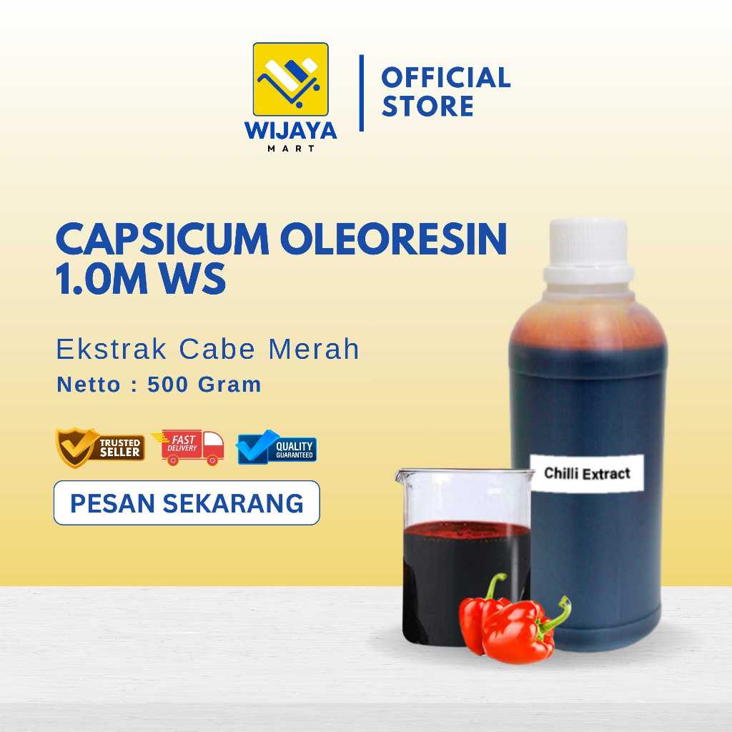 

Ekstrak Cabai / Capsicum Oleoresin 1 Jt SHU Water Soluble 500 Gram
