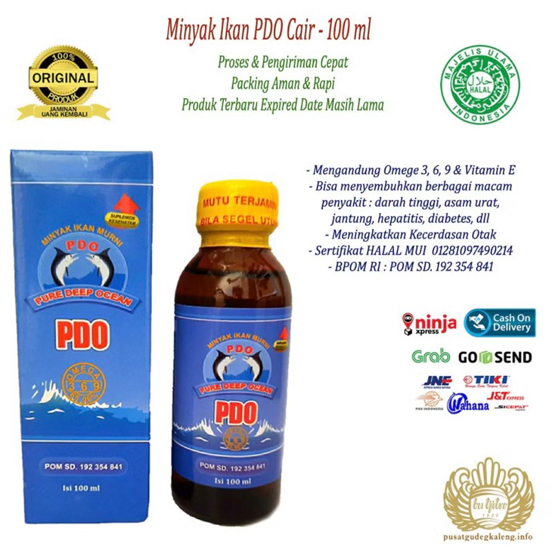 PDO MINYAK IKAN CAIR /SEHAT OBAT DAN DOA ADA DISINI/ PDO 354