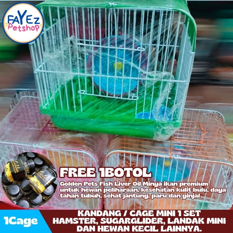 Kandang / cage mini - kandang hamster - kandang sugarglider - kandang landak mini - kandang tupai - 