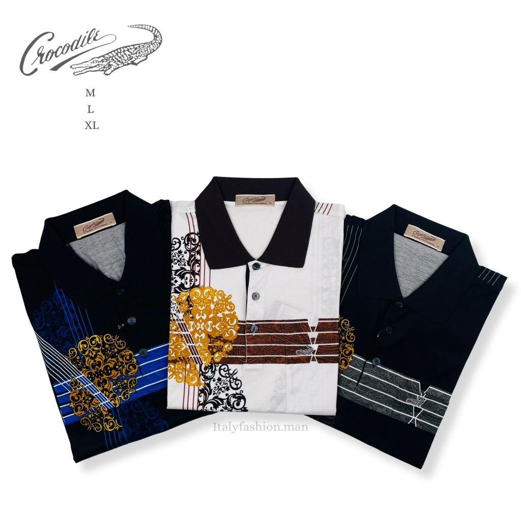 CROCODILE Kaos Polo Pendek Pria Platinum 1863 Original