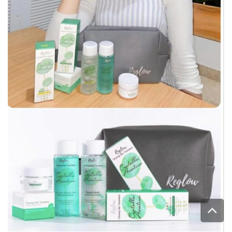 SKINCARE  PAKET RE GLOW BPOM  ORIGINAL + POUCH CANTIK