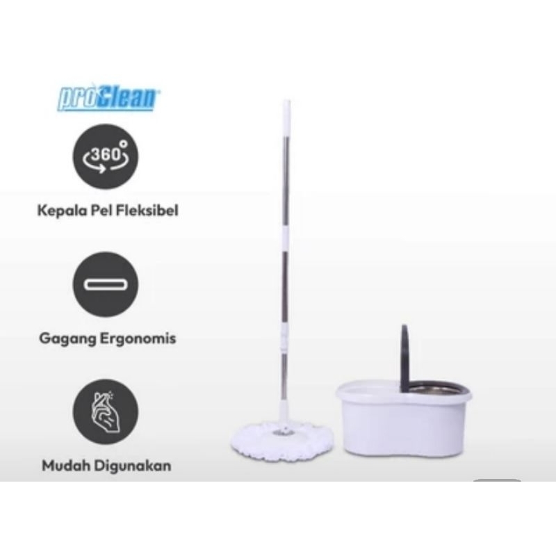 Proclean Alat Pel Putar Spin Mop Bucket
