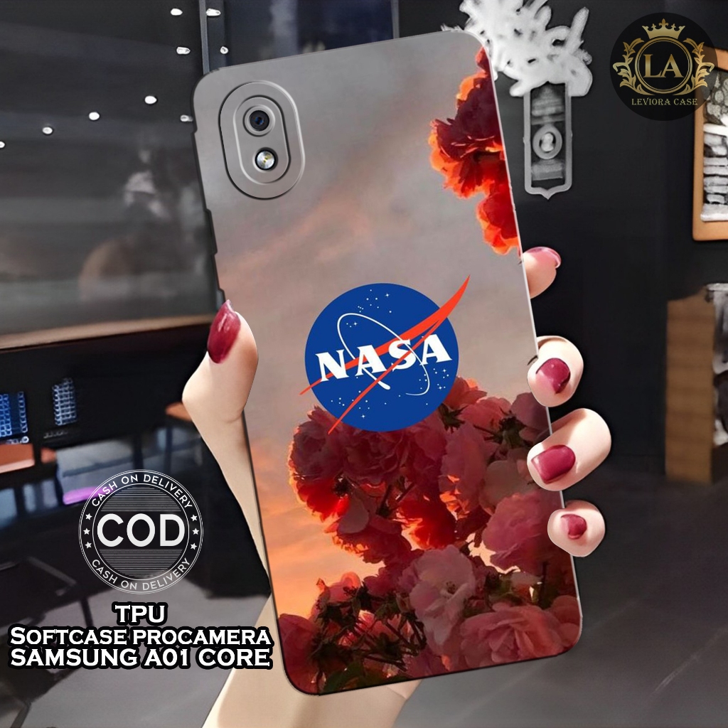 Softcase Hp Samsung A01 Core Terbaru - Fashion Case NASA - CaseSamsung A01 Core - Silikon Pro Camera