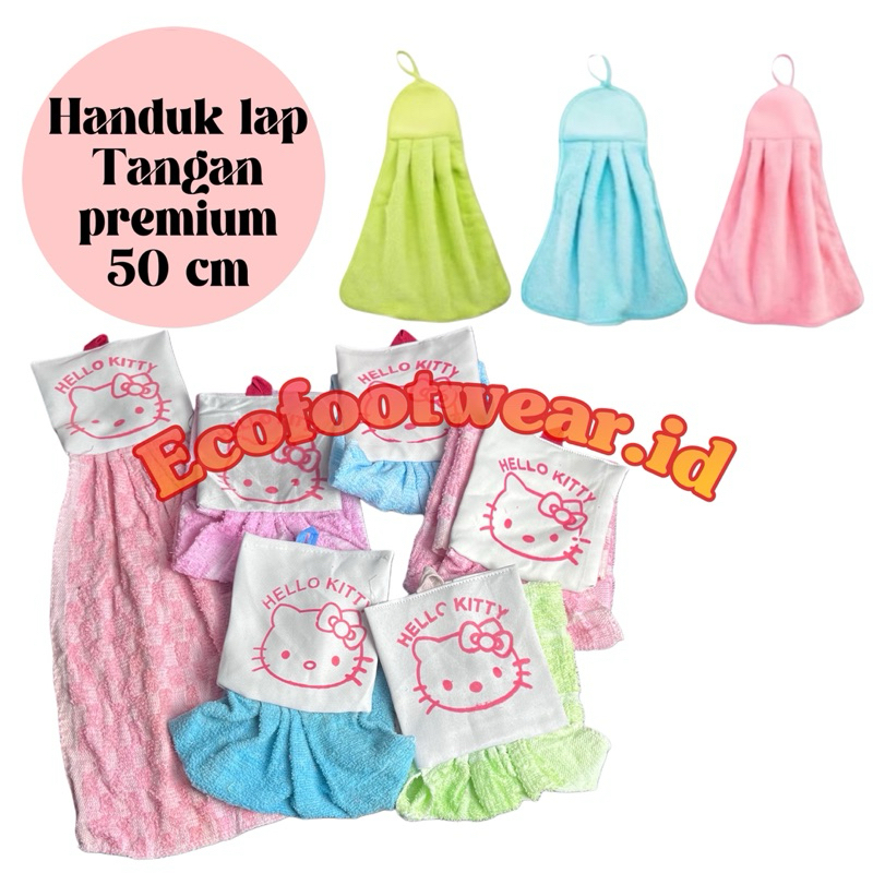 Handuk lap tangan gantung motif lap cuci tangan hand towel lap meja premium halus Ecofootwearid