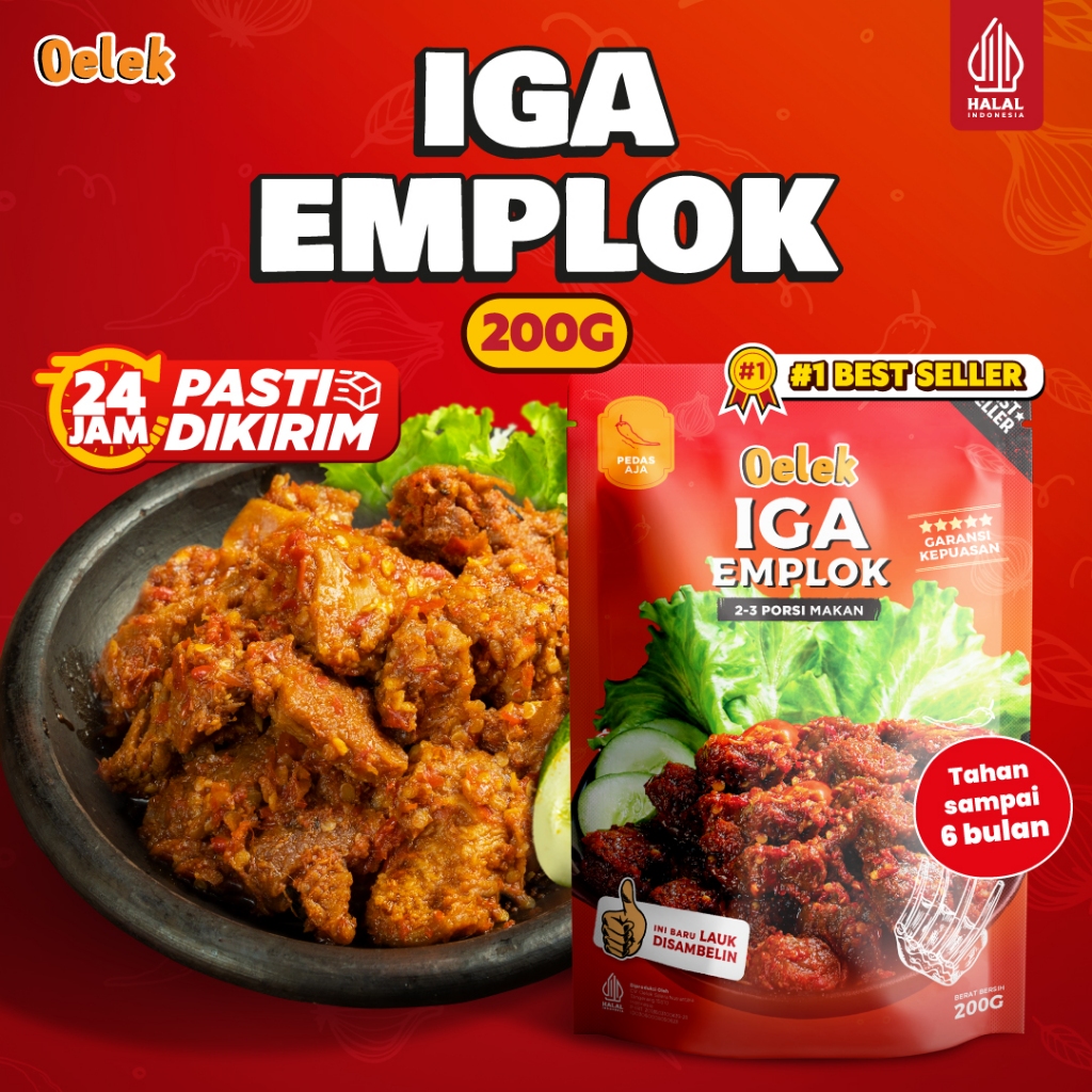 

Oelek Iga Emplok Oelek (200gr) / Iga Mercon / Iga Sambal / Oseng Iga