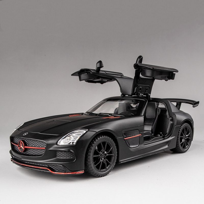 MAINAN MOBIL MINIATUR MERCEDES-BENZ SLS AMG 1:32 | MERCEDES-BENZ SLS AMG MODEL SAYAP CAMAR & PINTU B