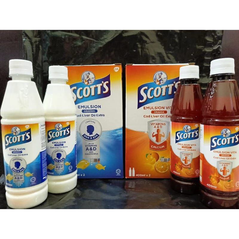 Scott Emulsion Malaysia Jeruk 400ml Vitamin Anak