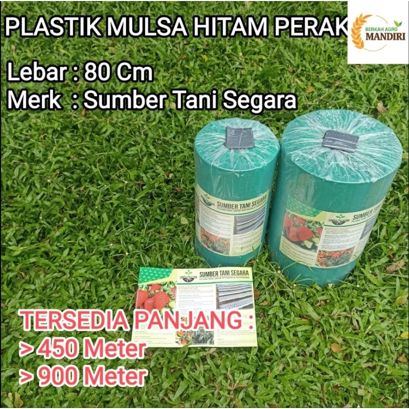 PLASTIK MULSA HITAM PERAK LEBAR 80 CM TANI LESTARI