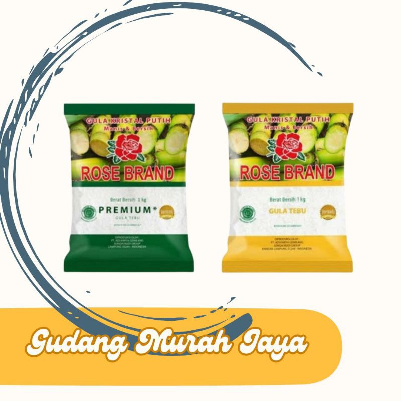 

PROMO Gula Pasir Rose Brand 1 Kg – Kristal Putih, Manis & Bersih