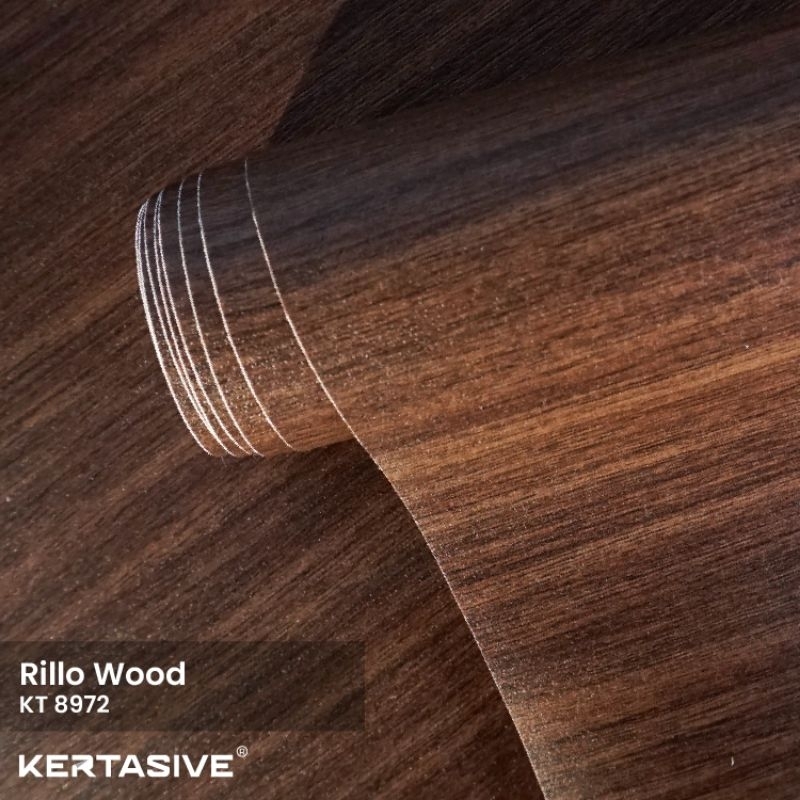 KERTASIVE RILLO WOOD - PVC INTERIOR FILM KERTASIVE ( L.122cm 50mtr/Rol )