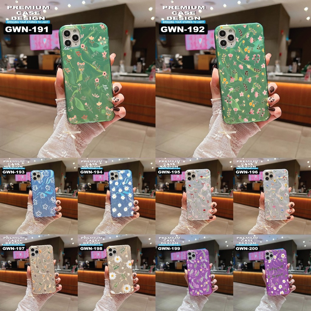 Realme C17/ C15 / C12/ C11 2021/ C11 2020/C3/ C2/C1  CASE MOTIF  KODE GWN GWN191-GWN200 (BINTANG ACC