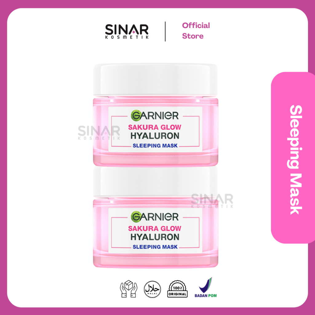 Garnier Sakura Hyaluron Night Cream 50ml - Sleeping Mask Garnier Sakura Hyaluron