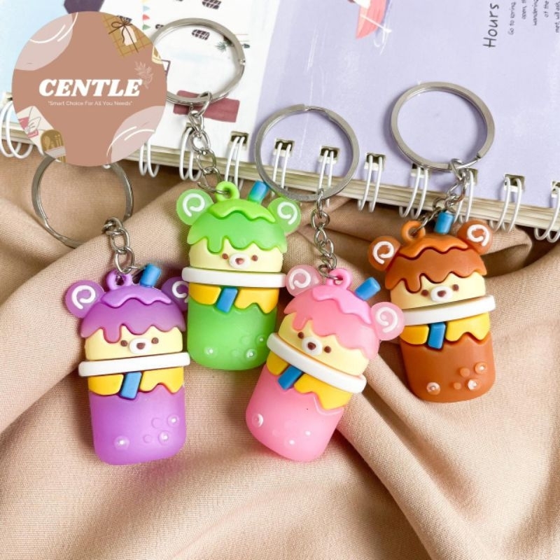 Gantungan Kunci Boba / Gantungan Kunci Boba Karakter / Gantungan Kunci Boba Minuman Segar / Ganci Ak