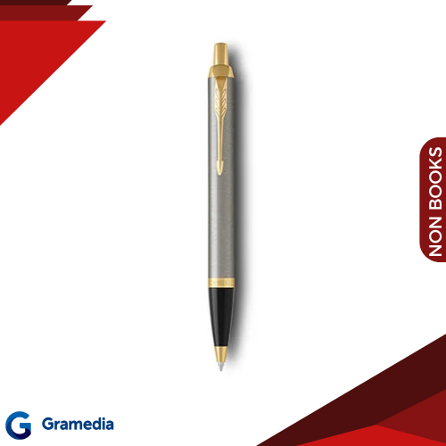 

Gramedia Medan - Parker IM Brushed Metal Gold Trim Ballpoint