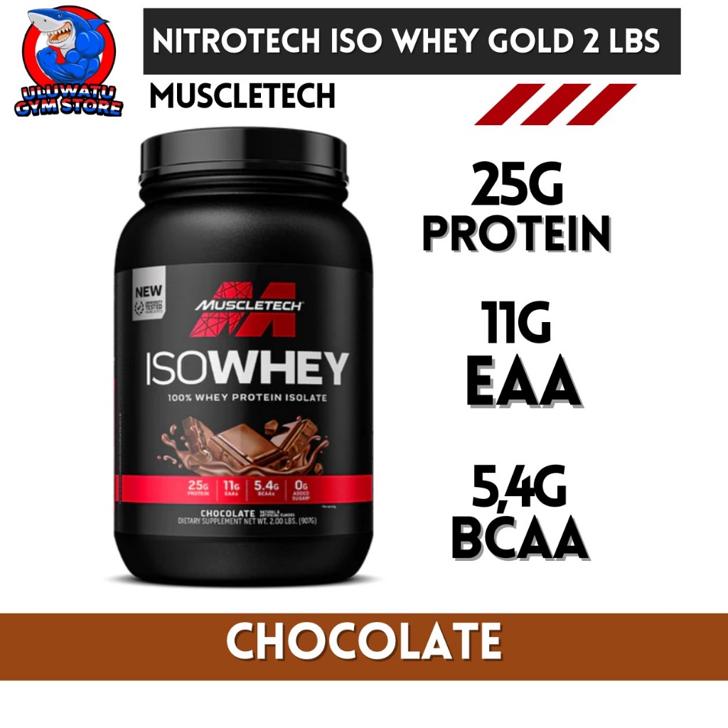 

MUSCLETECH ISO WHEY - 100% Whey Protein Isolate 2 lbs 2lb