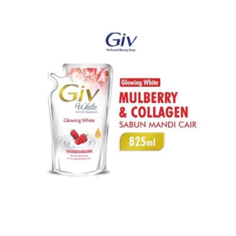 GIV white sabun mandi cair Mulbery & Collagen (800ml)