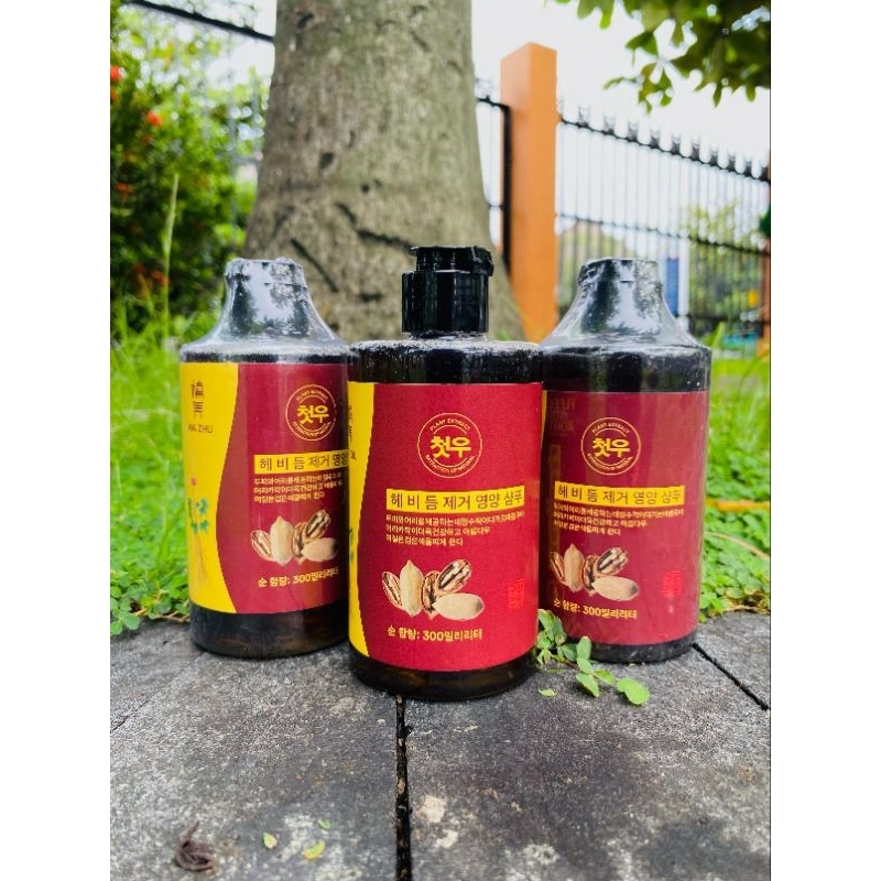 Shampoo Black Herbal Natural Polygonum perawatan rambut anti uban penghilang uban permanen di usia m