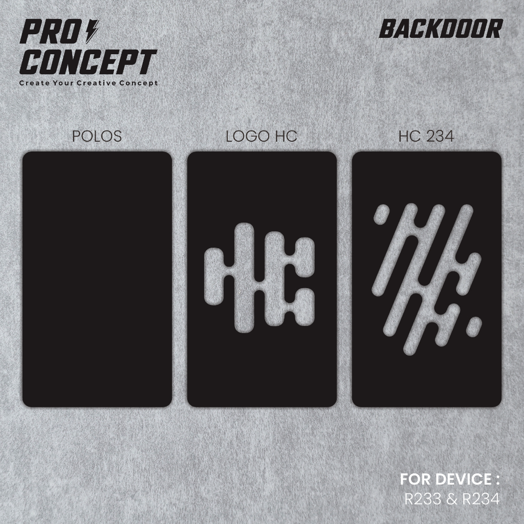

#2 Proconcept Acrylic black frame series R~33 and 34 | BLACK