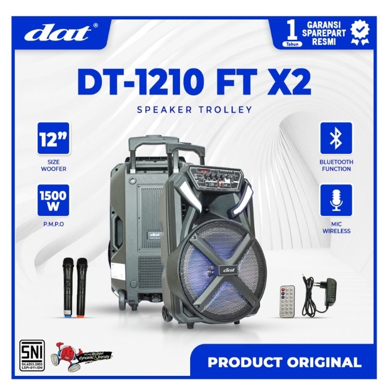 Speaker DAT 12 inch  DT 1210FT X2 ECO Bluetooth Original