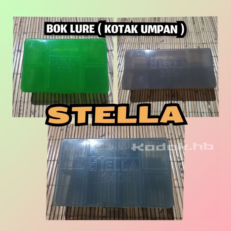 MURAH  Kotak lure cesting stella | Bok lure cesting | wadah kotak umpan pancing ukuran 120 240 360 (