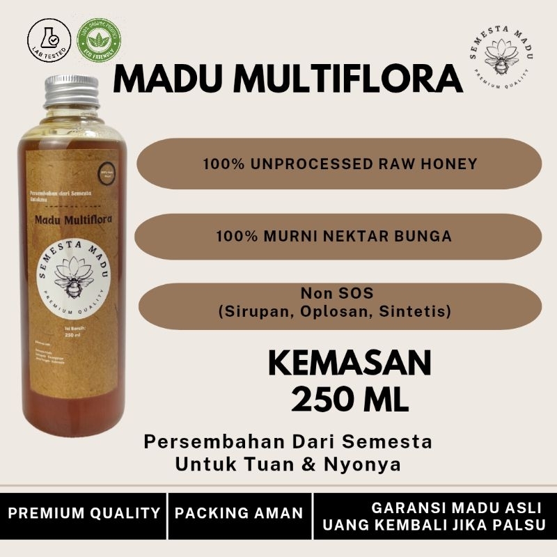 

Madu Multiflora 100% Nektar Bunga Alami