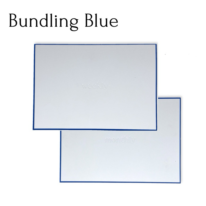 

BUNDLING BLUE Weekly+Monthly Planner CLEARANCE STOCK!