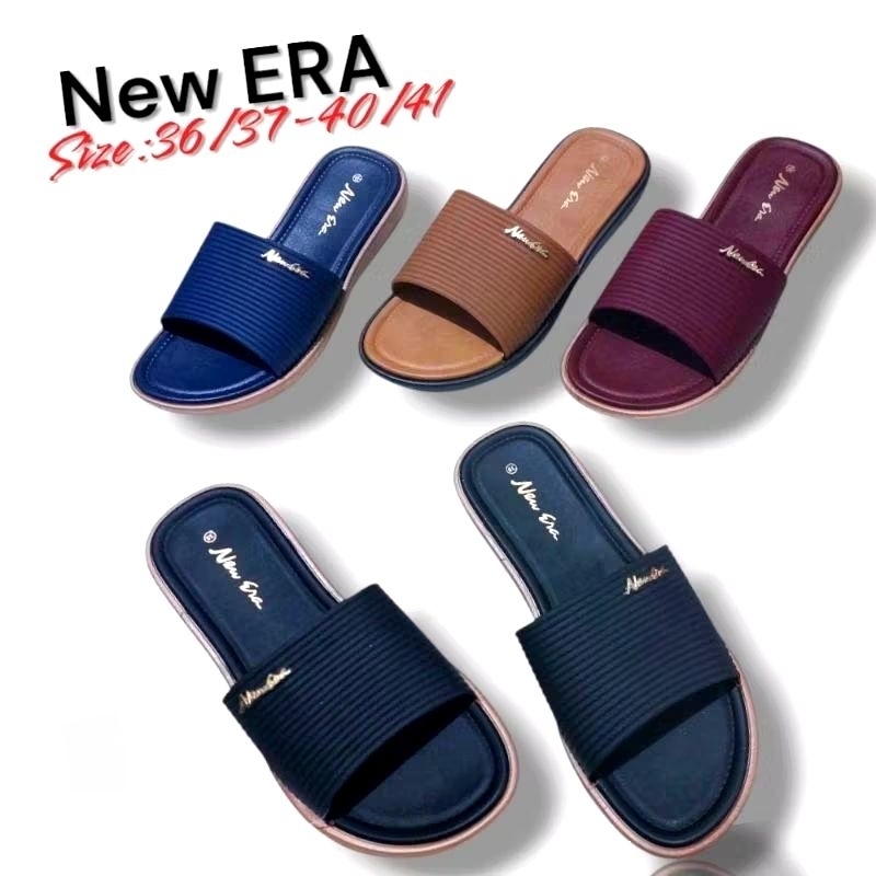 Sandal New Era 12057 - Sandal slip on cewek - sandal selop wanita dewasa