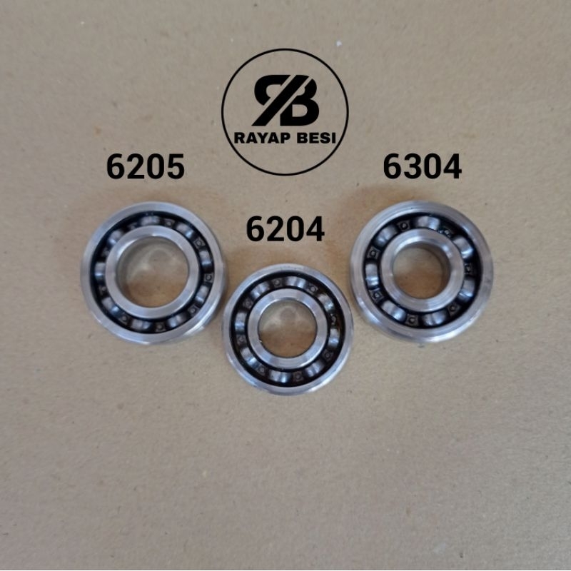 klaker/ bearing GEROBAK & BECAK 6204 6304 6205 (tidak koplak) bekas copotan masih lancar dan kuat