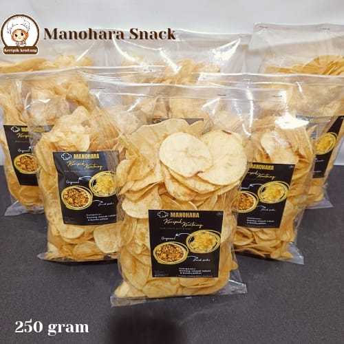 

Manohara Snack Keripik Kentang Original Makanan Ringan Enak Gurih Dan Renyah 250 Gram - Food