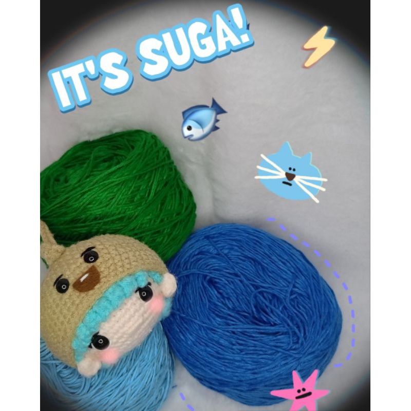 amigurumi//gantungankunci//bagcharm//BTS//suga//shooky