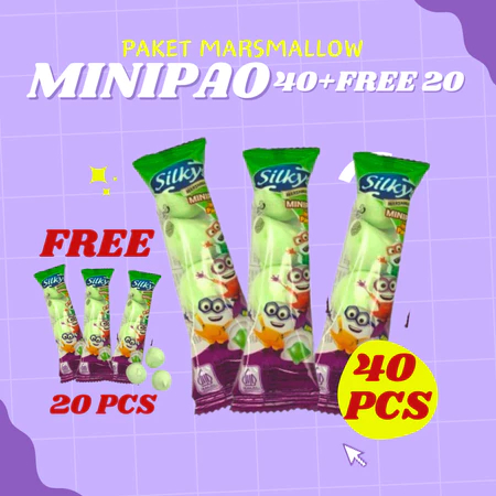 

Ygshop17 Paket Marshmellow Minipao 40Pcs+Free 20Pcs Turun Harga Marshmellow Minipao Aneka Rasa