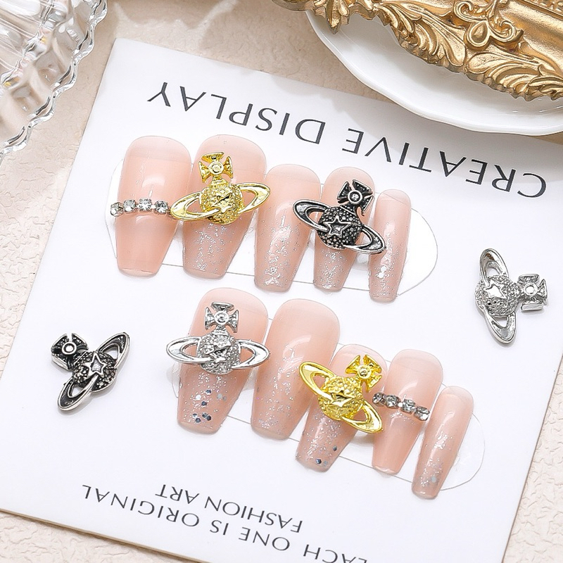 5 PCS - Salib Cross Vintage Vivienne Westwood Aksesoris Kuku / Dekorasi Kuku / Nail Accessories / Ak