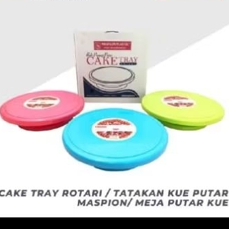 cake tray rotari/meja putar tatakan kue tatakan penyaji kue maspion