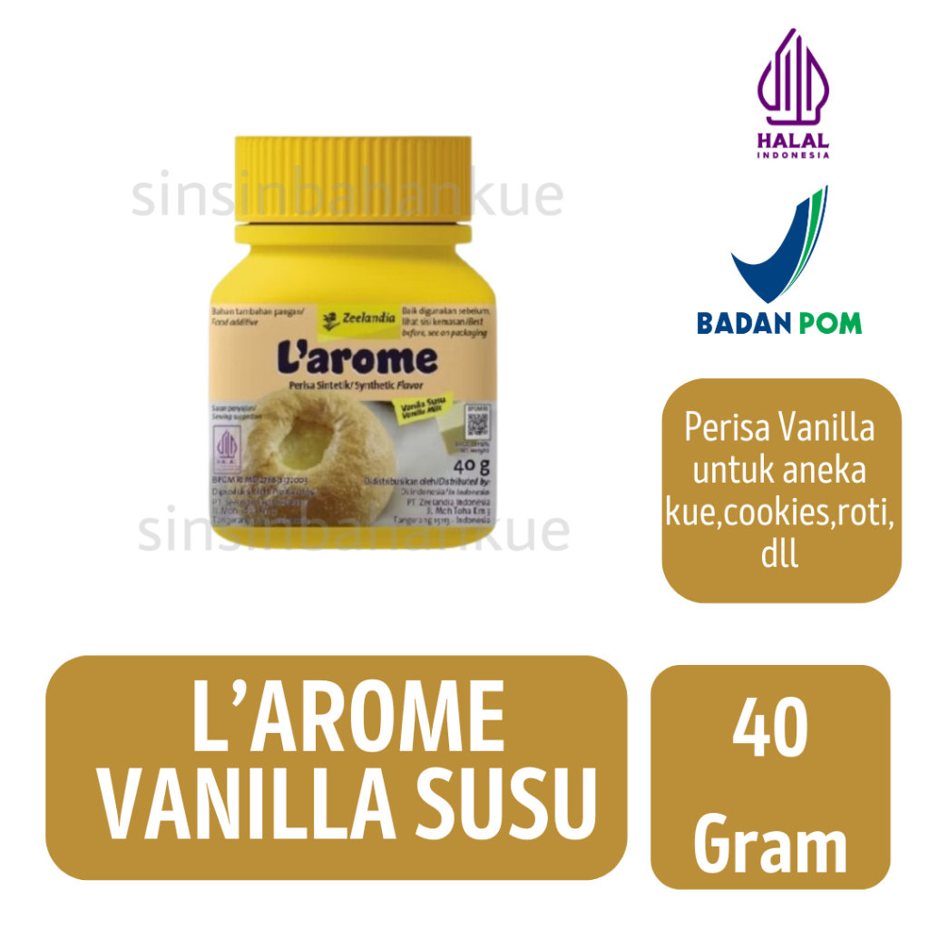 

Zeelandia L'Arome Vanilla Milk Powder 40Gr