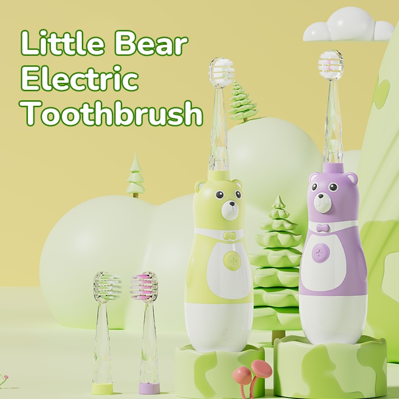 Ultrasonic Sikat Gigi Anak KARAKTER LUCU IPX7 Waterproof Sikat Gigi Elektrik Untuk Anak 1- 12 Tahun