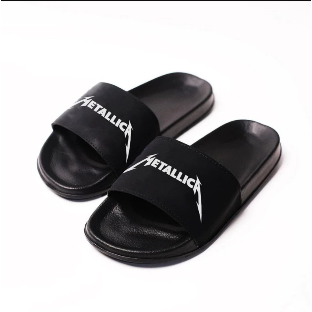 SANDAL METALICA SANDAL SLOP SANDAL BAND PREMIUM ORIGINAL KEREN SANDAL SLOP POLOS SANDAL SLOP TANPA L
