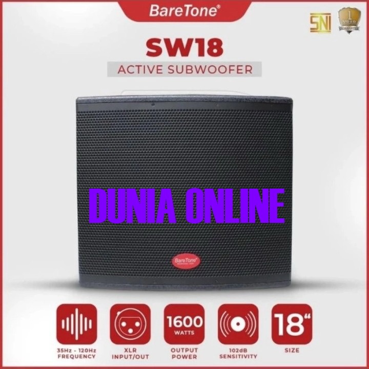 Subwoofer Aktif 18 inch Baretone SW 18 / SW18 / SW-18 Original