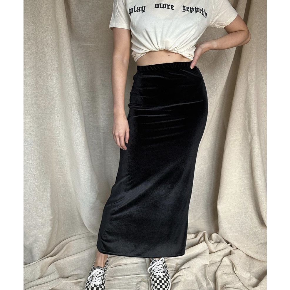 ROK SPAN BLUDRU PANJANG TERBARU / ROK SPAN KERJA TRENDY / ROK SPAN VELVET SUEDE