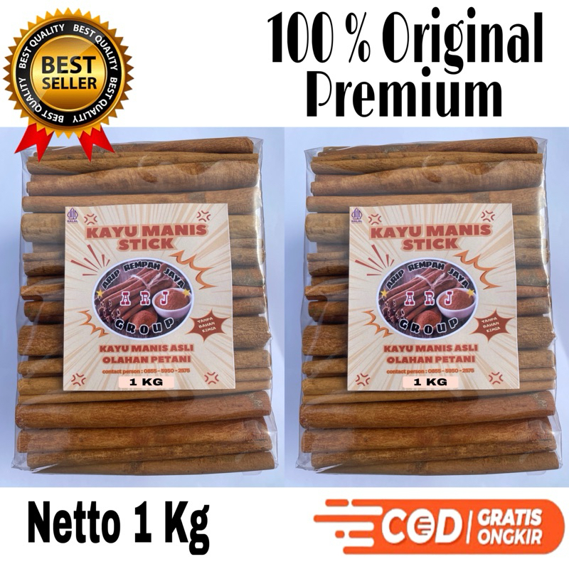 

Kayu Manis Batang 1 kg Kualitas Premium, Bumbu Dapur, Tanpa Bahan Kimia, Asli Olahan Petani