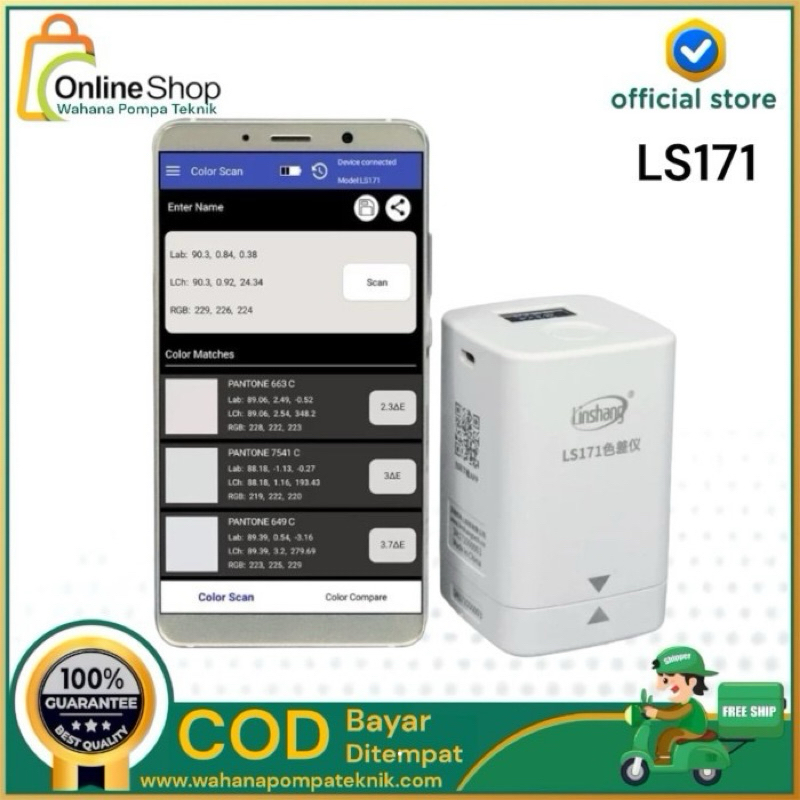 LS171 APP Portable Colorimeter Color analyzer Digital Precise LAB Colo