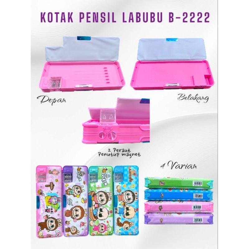 

PENSIL CASE MAGNET / TEMPAT PENSIL LABUBU / PENSIL CASE GLITTER