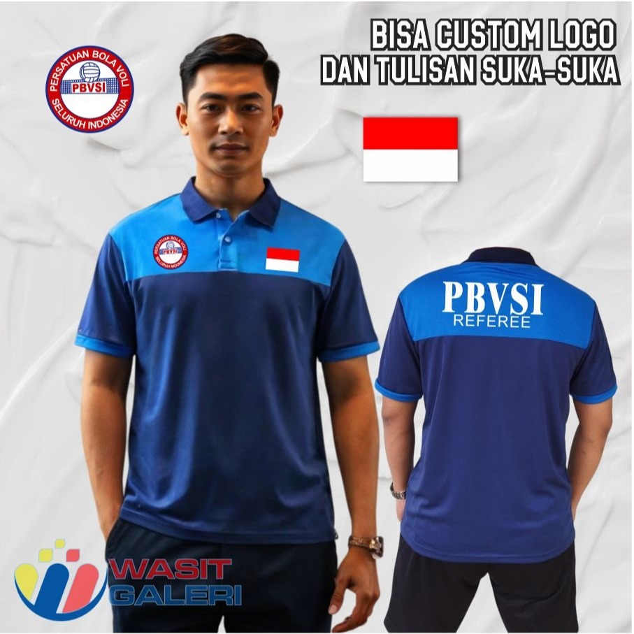 BAJU TUGAS WASIT VOLI 2023 MD: BIRU, NAVY
