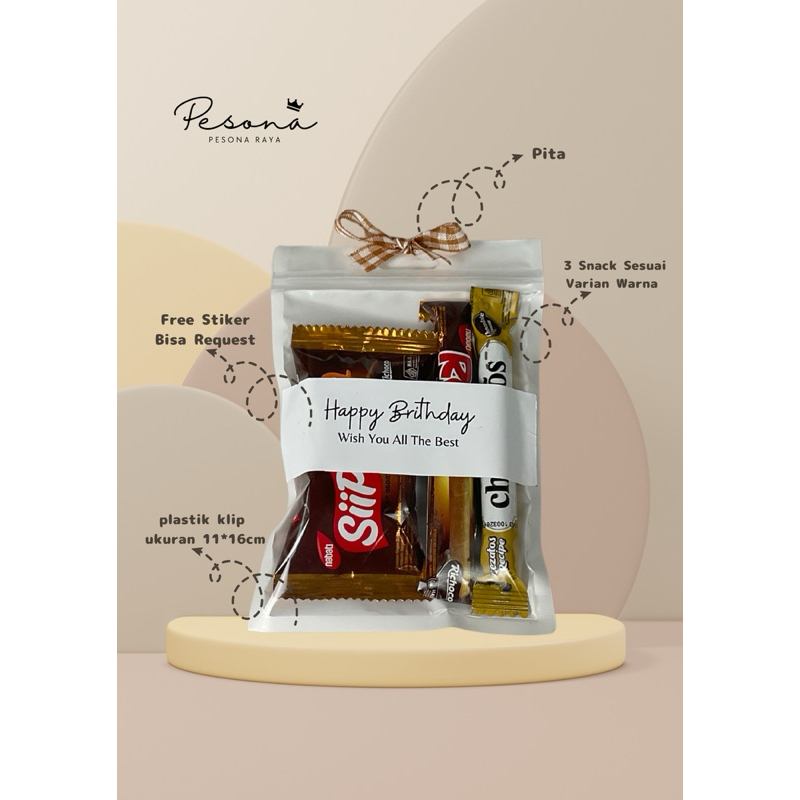 

[TANPA MINIMAL ORDER][BELI 25 GRATIS 1 BERLAKU KELIPATAN] Mini Snack Gift Mini Gift Sekolah/ ulang tahun/ freebies/event kantor