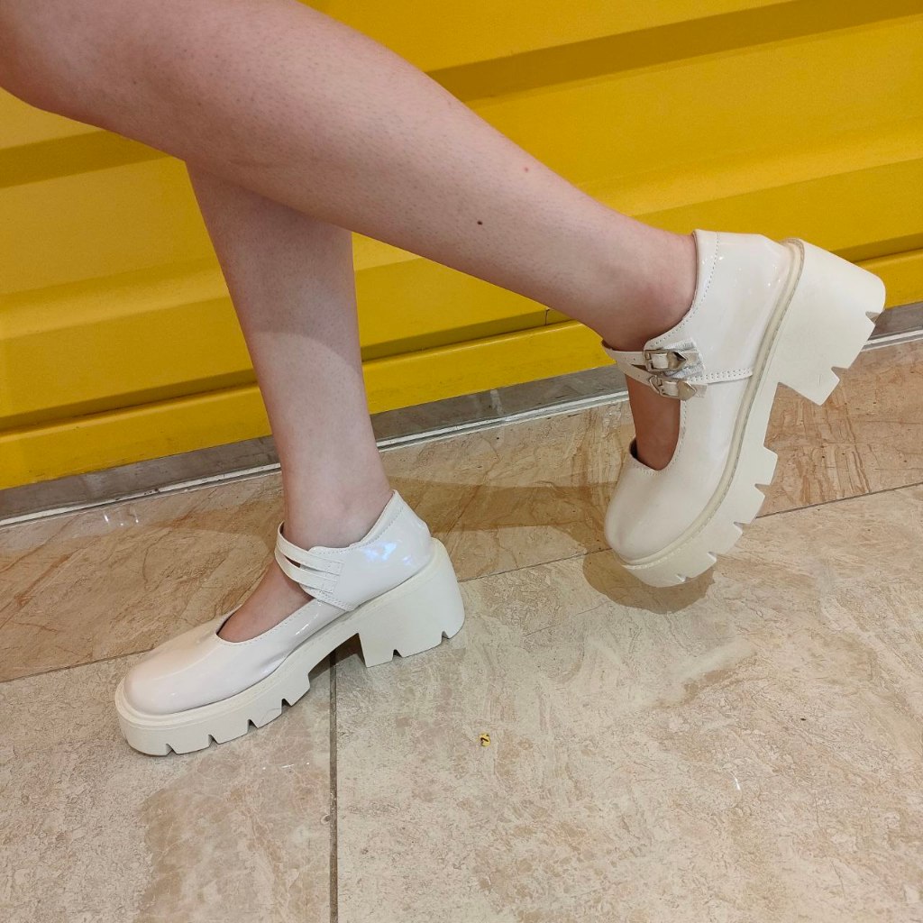 Simoncelli Sepatu Wanita Hak Chunky Heels 5 Cm | Sepatu Korea | Sepatu Wanita | Sepatu Hak Tahu 5 Cm