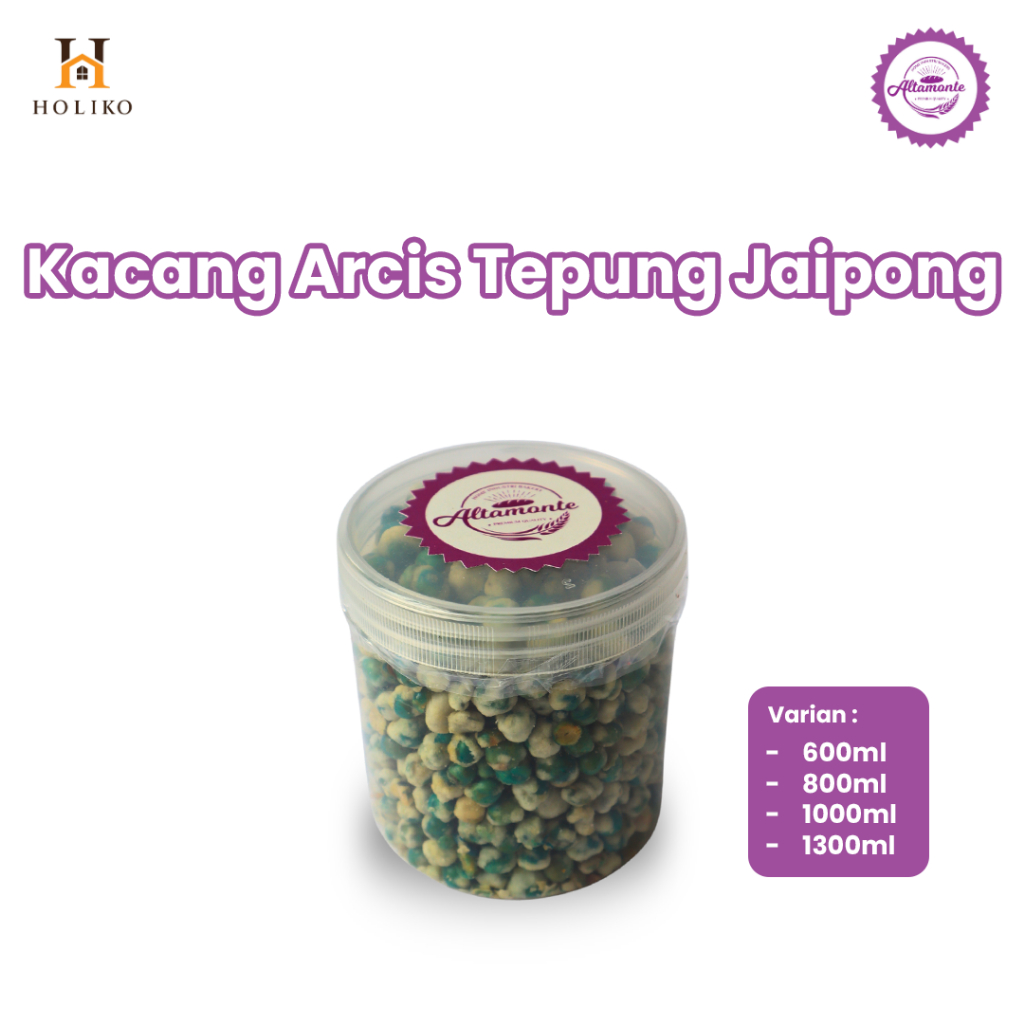

HOLIKO - Kacang Arcis Tepung Jaipong Uk 600ML, 800ML, 1000ML, 1300ML Altamonte