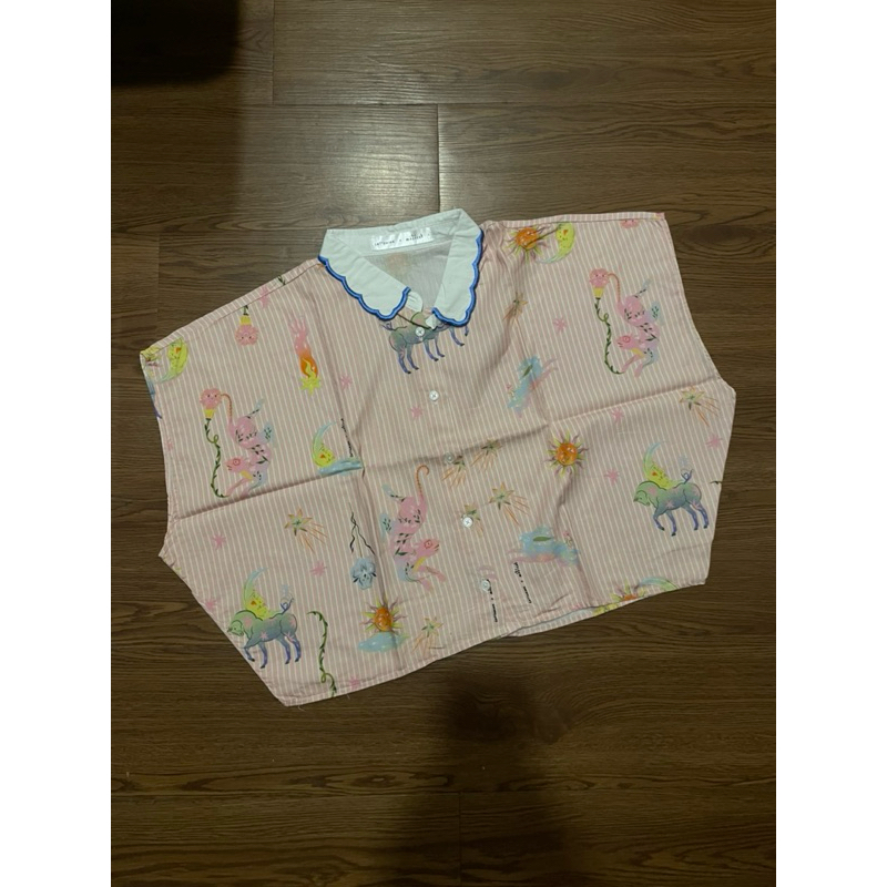 preloved - cottonink x nagita slavina - crop shirt