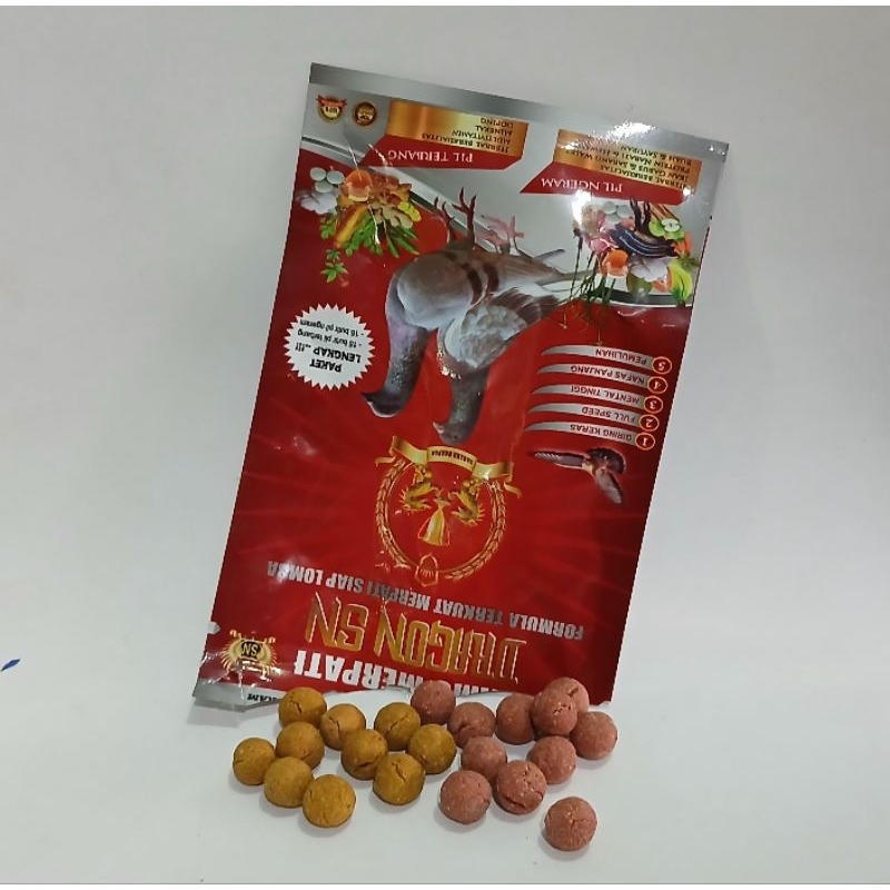 Dagon SN Merpati 30 pill Jamu Merpati Kolong Obat Merpati Balap Jamu Merpati  Formula Lomba Jamu Pil