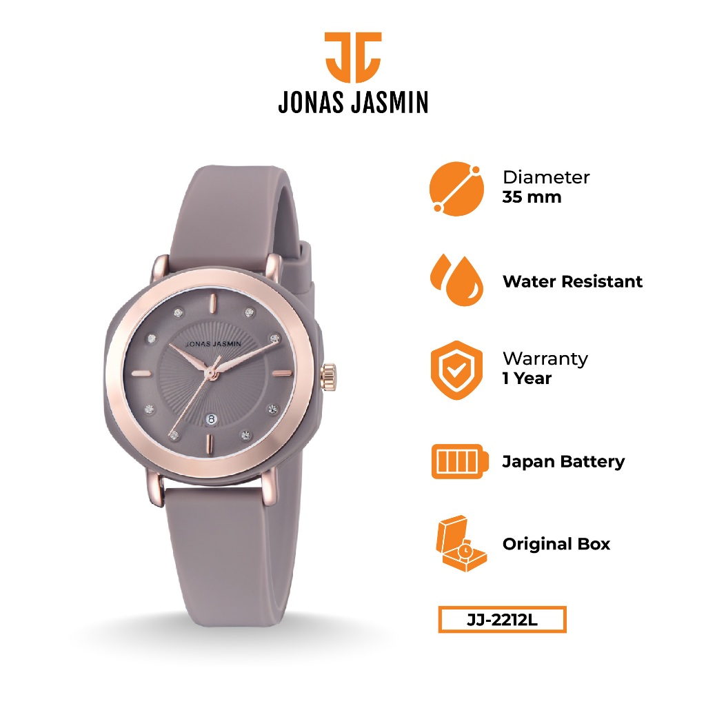 Jonas Jasmin - Jam Tangan Wanita JJ-2212L Include Box Fullset