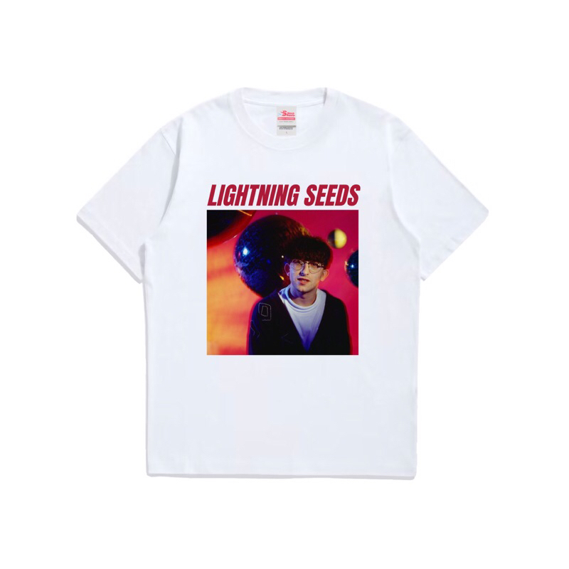 LIGHTNING SEEDS IAN BROUDIE TSHIRT WHITE