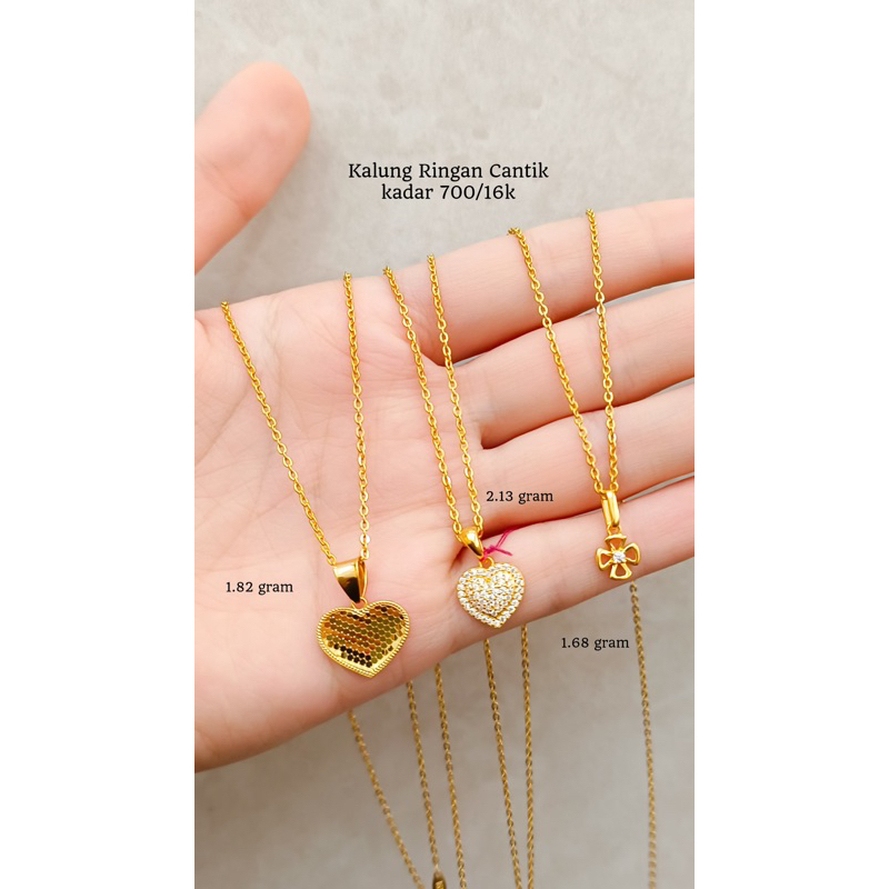 Set kalung emas asli kadar 700 hati
